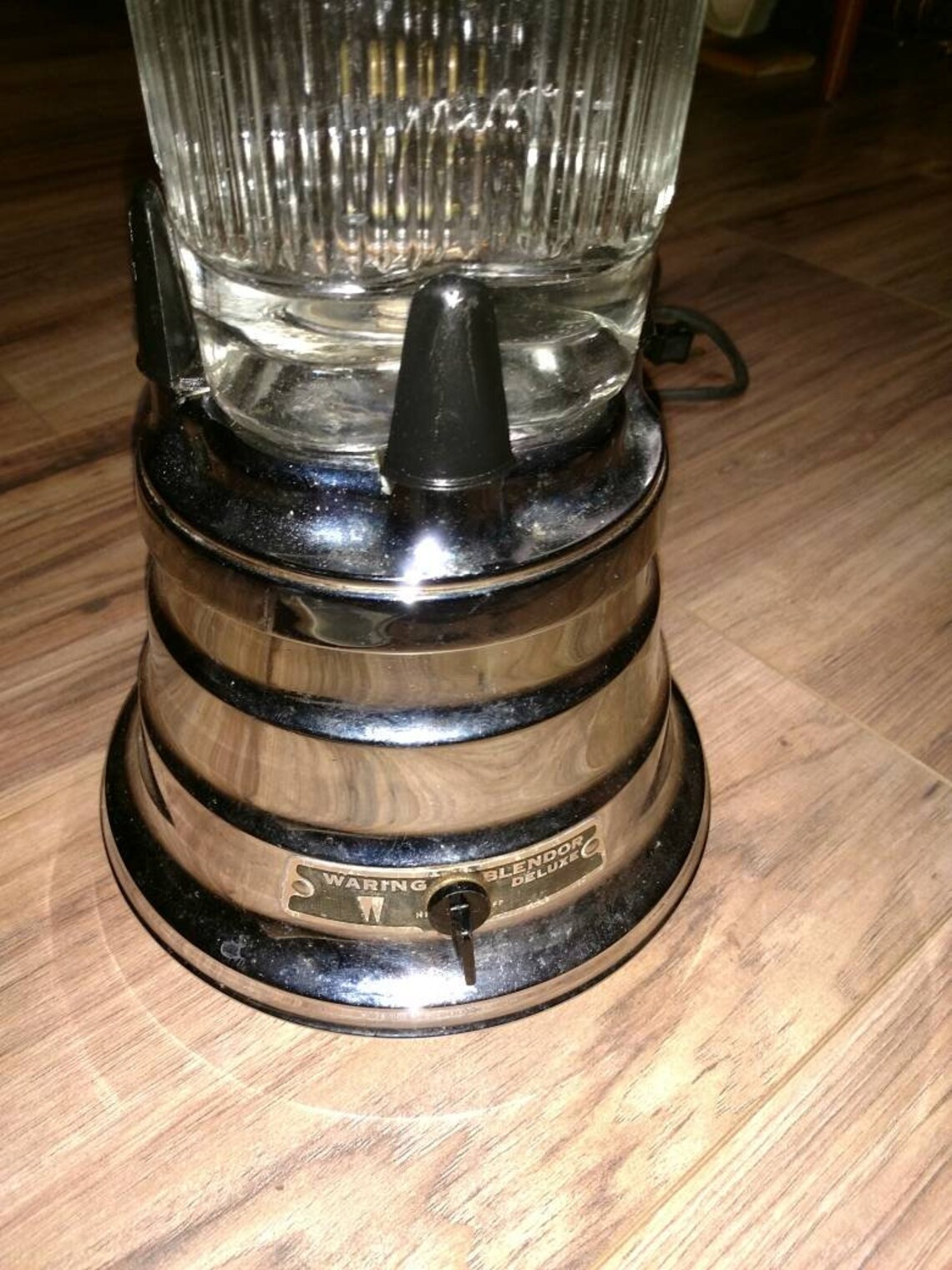 Vintage Waring Blender Deluxe chrome base glass 702 Etsy