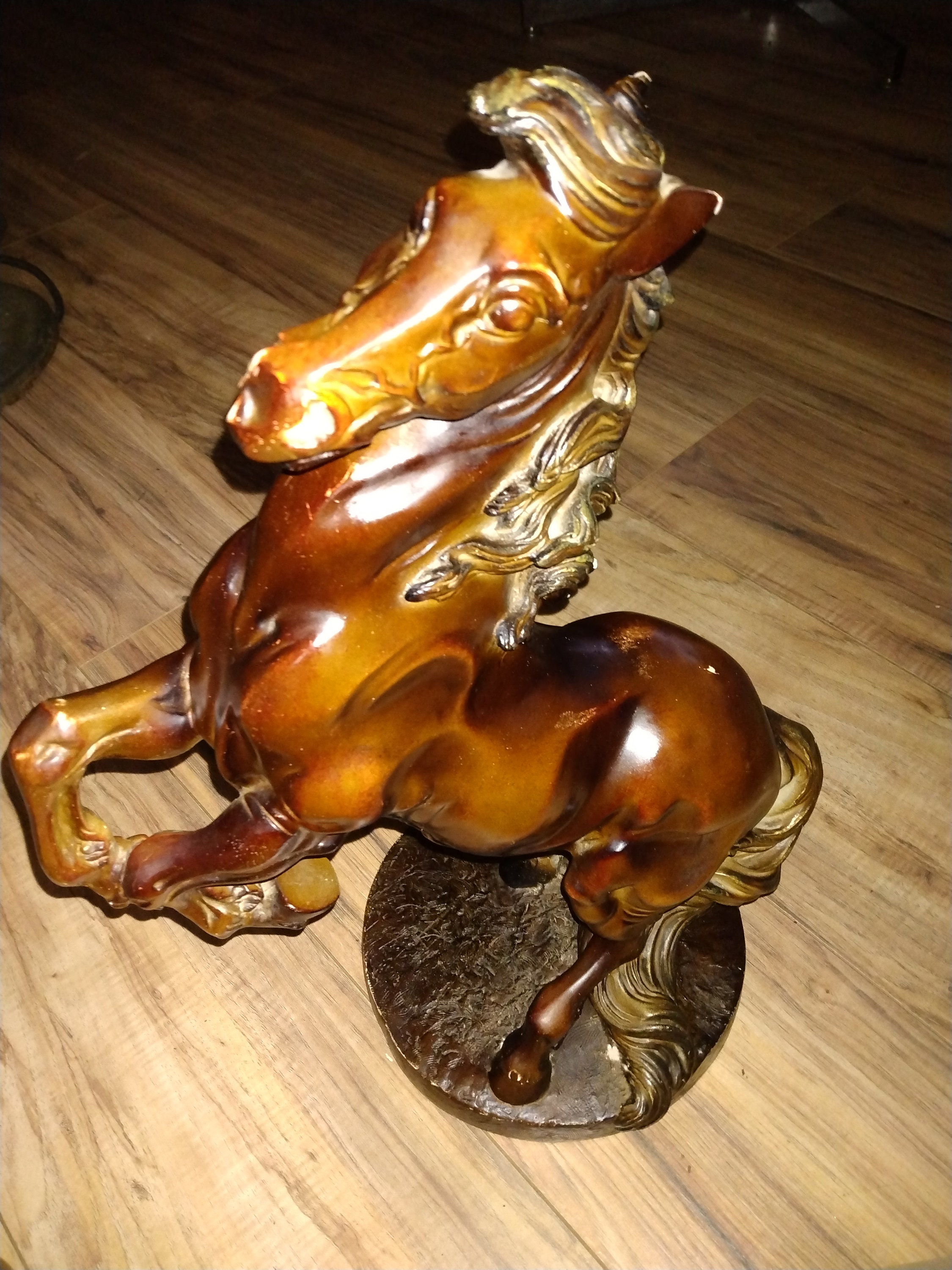 Vintage Austin Sculpture Rearing Horse Ceramic Chalkware - Etsy