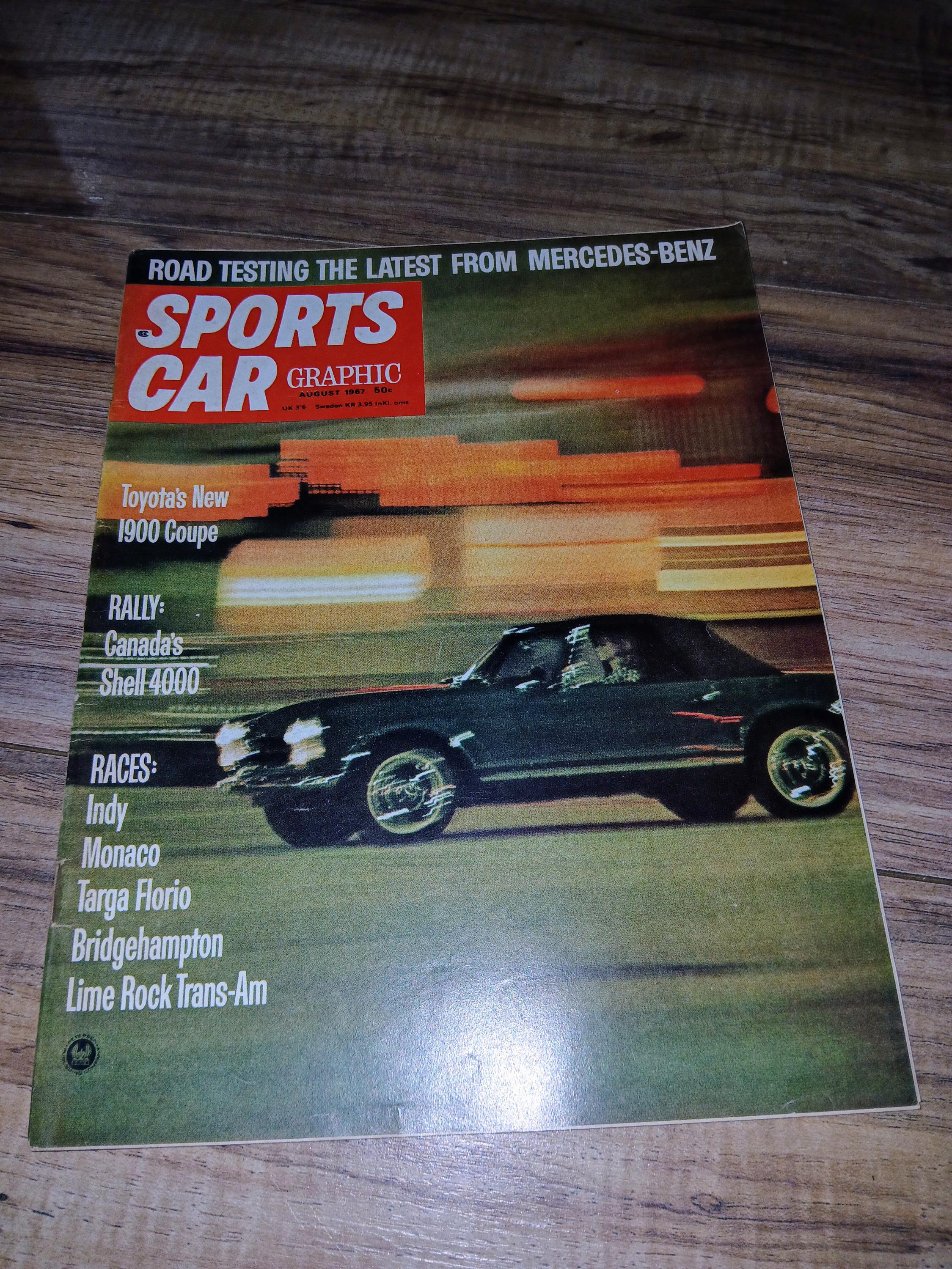 August 1967 Sports Car Graphic Magazine - Etsy