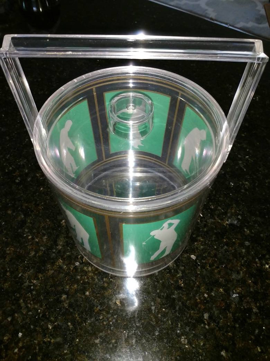 Vintage Golf Themed Ice Bucket Golf Swing Etsy