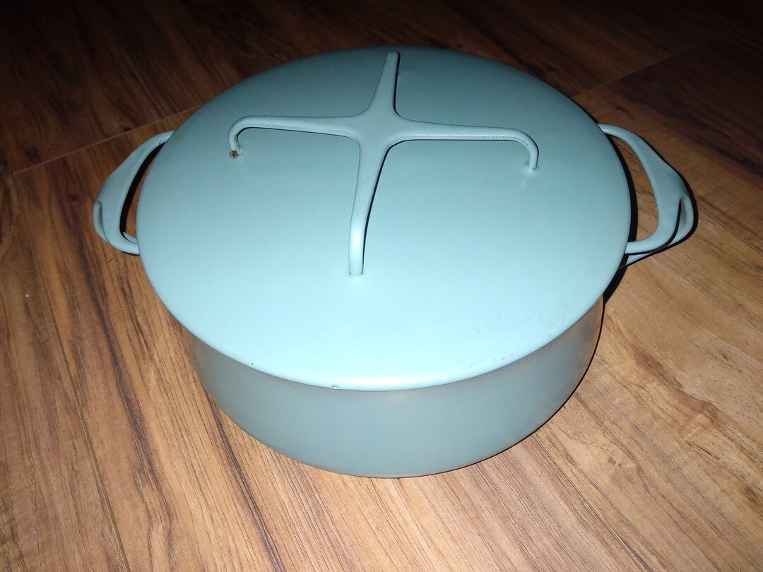 Vintage MCM Dansk Turquoise Dutch Oven 8.5 Inches Koben Style Etsy