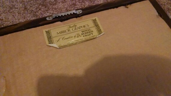 Vintage Southern Comfort Mirror Sign Rare Shadow Box Design Etsy