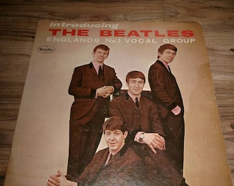 Introducing The Beatles lp England's No. 1 Vocal Group MISMATCHED LABELS!