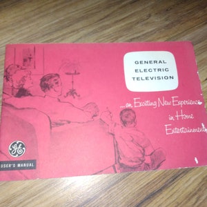 Vintage General Electric Television user guide