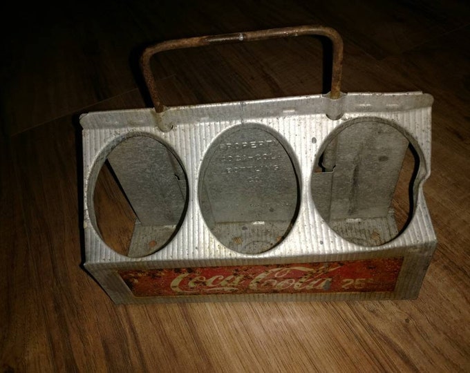 Vintage Metal Coke Carrier Etsy
