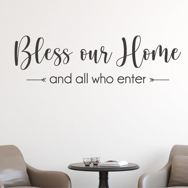 Bless Our Home Decal Etsy