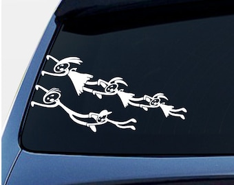 funny stick figure decal, stick family car humor, cute family sticker, Mom Dad, Girl, Boy window graphic, unique leadfoot family vinyl decal