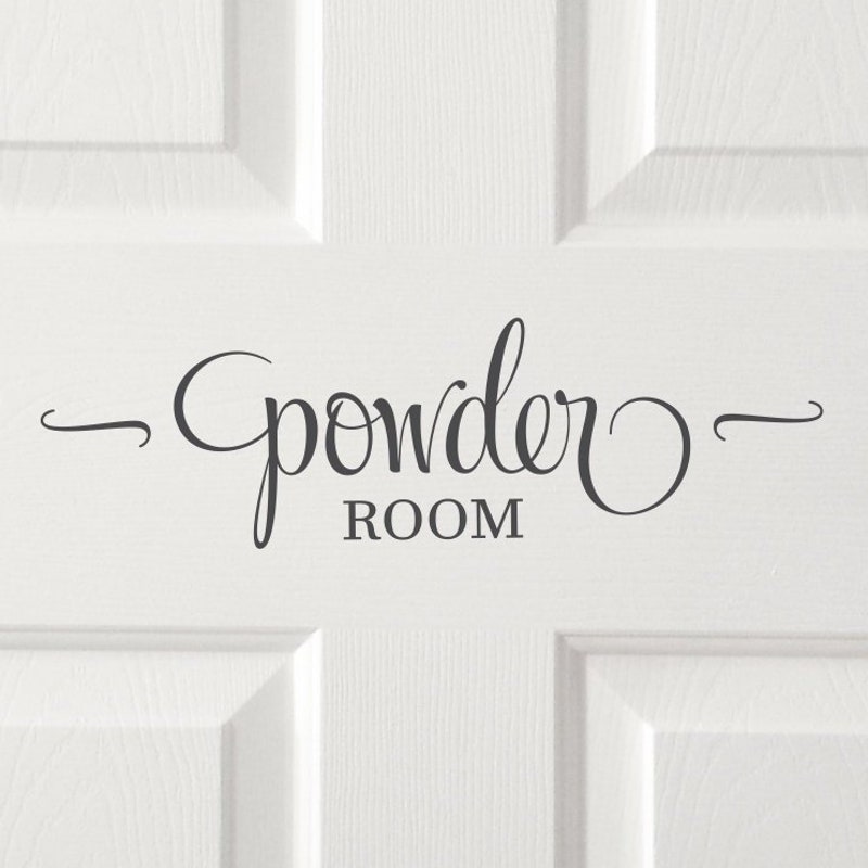 Powder Room Sign - Etsy Canada
