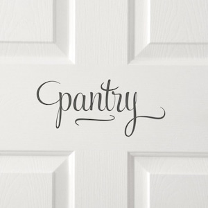 Pantry decal, kitchen vinyl decal, pantry door vinyl, home decor sticker quote, stylish pantry wall decal, country kitchen vinyl letters