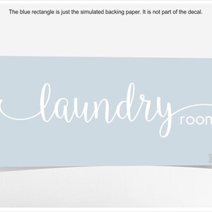 Laundry room decal, washer dryer room door vinyl sign, home decor sticker quote, stylish laundry wall decal, mud room vinyl graphic letters image 4
