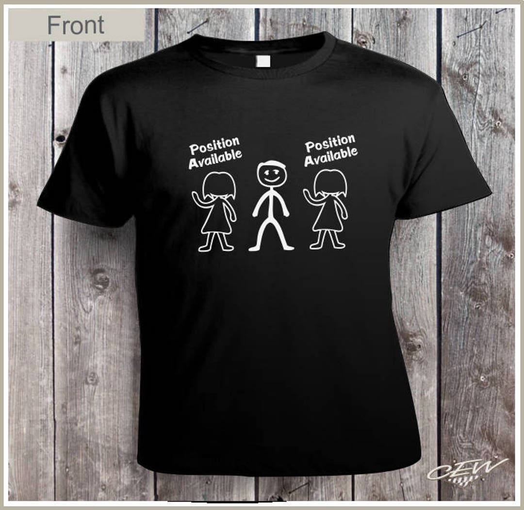 Threesome T Shirt for Men Single Guy Tee Humor Funny