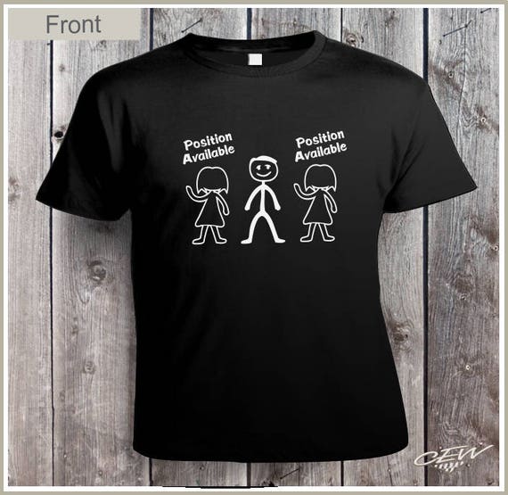 Threesome t shirt for men single guy tee humor funny sex Etsy.