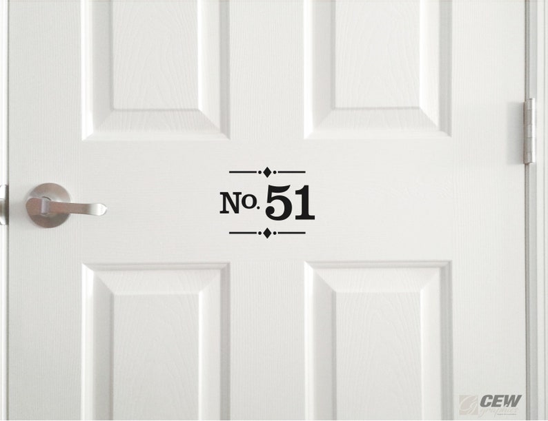 House Number Decal Door Number Decal Address Sticker for Etsy