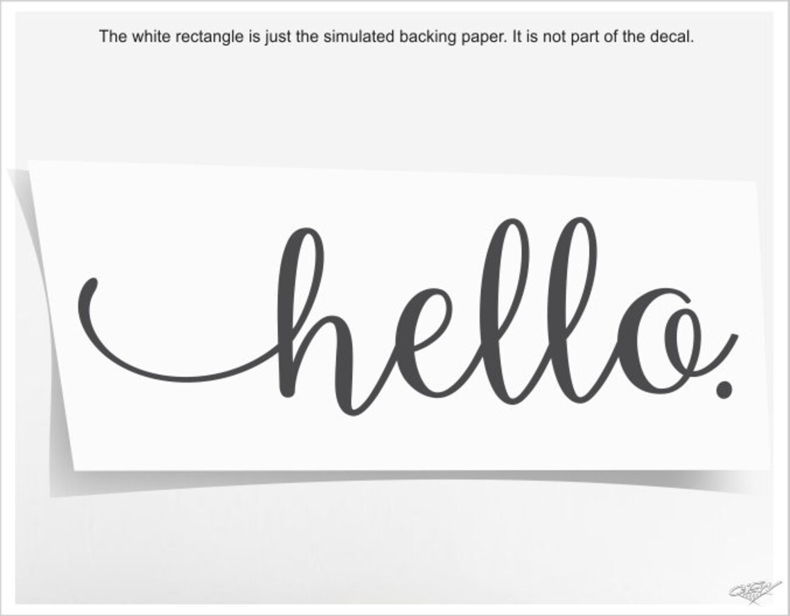 Hello Door Decal Cute Hello Sticker Greeting for Home | Etsy