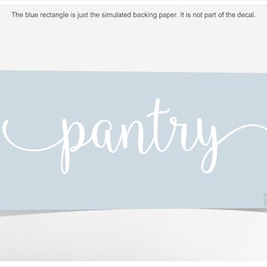 Pantry Decal Letters, Kitchen Pantry Door Vinyl Decal, Home Decor ...