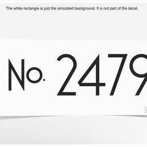 House Number Decal, Street Address # Sticker for Home, Apartment Door ...