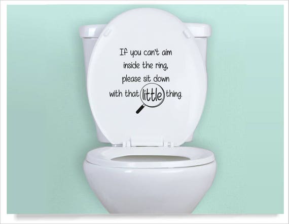 Toilet Funny Sayings Seat If You Sprinkle | Etsy