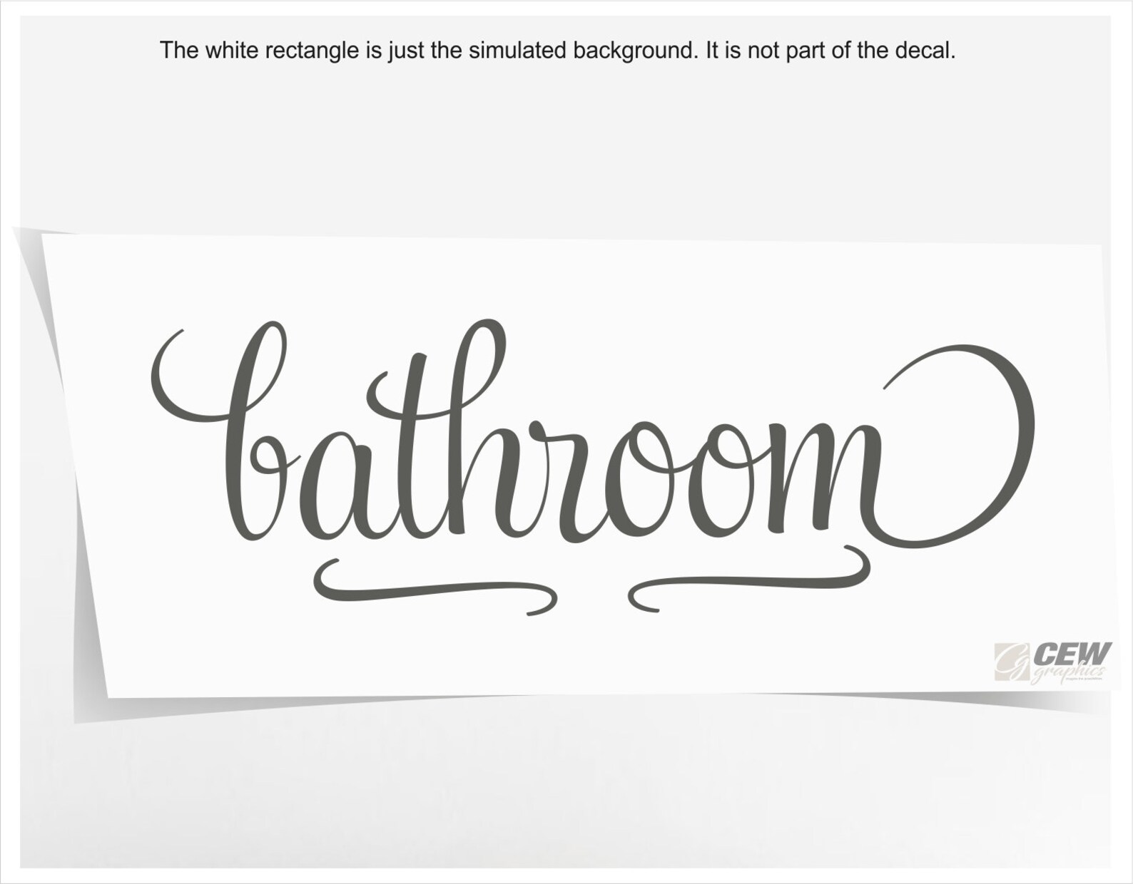 Bathroom Decal Washroom Vinyl Decal Bathroom Door Sticker Etsy