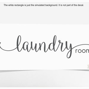 Laundry room decal, washer dryer room door vinyl sign, home decor sticker quote, stylish laundry wall decal, mud room vinyl graphic letters image 3