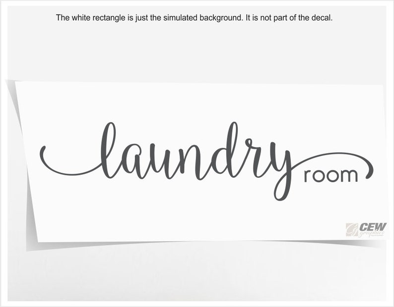 Laundry room decal, washer dryer room door vinyl sign, home decor sticker quote, stylish laundry wall decal, mud room vinyl graphic letters image 3