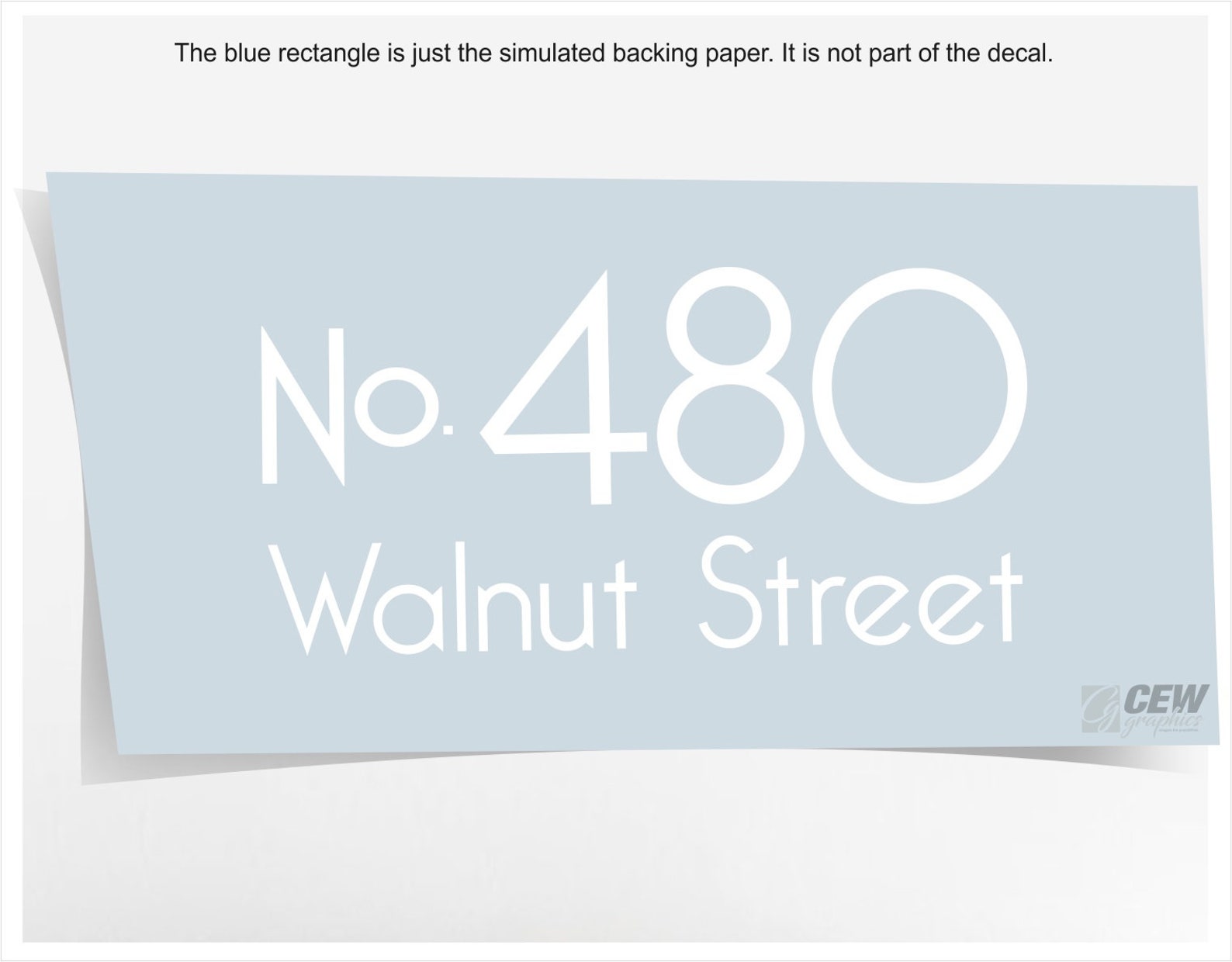 House Number Decal Street Address Sticker Personalized Door - Etsy