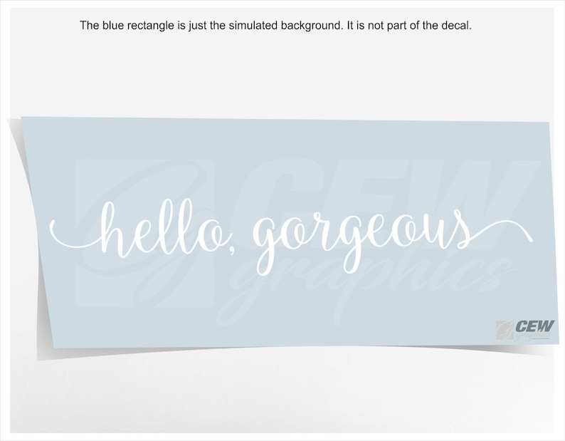 Hello Decal You Look Vinyl Decal Quote Etsy