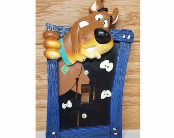 Vintage Scooby Doo Light Switch Cover from 2000, Scooby Doo Wall Plate Collectible by Hanna Barbera Used With Screws, Scooby room decor