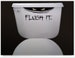 toilet decal, creepy Halloween decal, please flush bathroom humor, scary eyes sticker Halloween party decoration, toilet seat man cave decor 