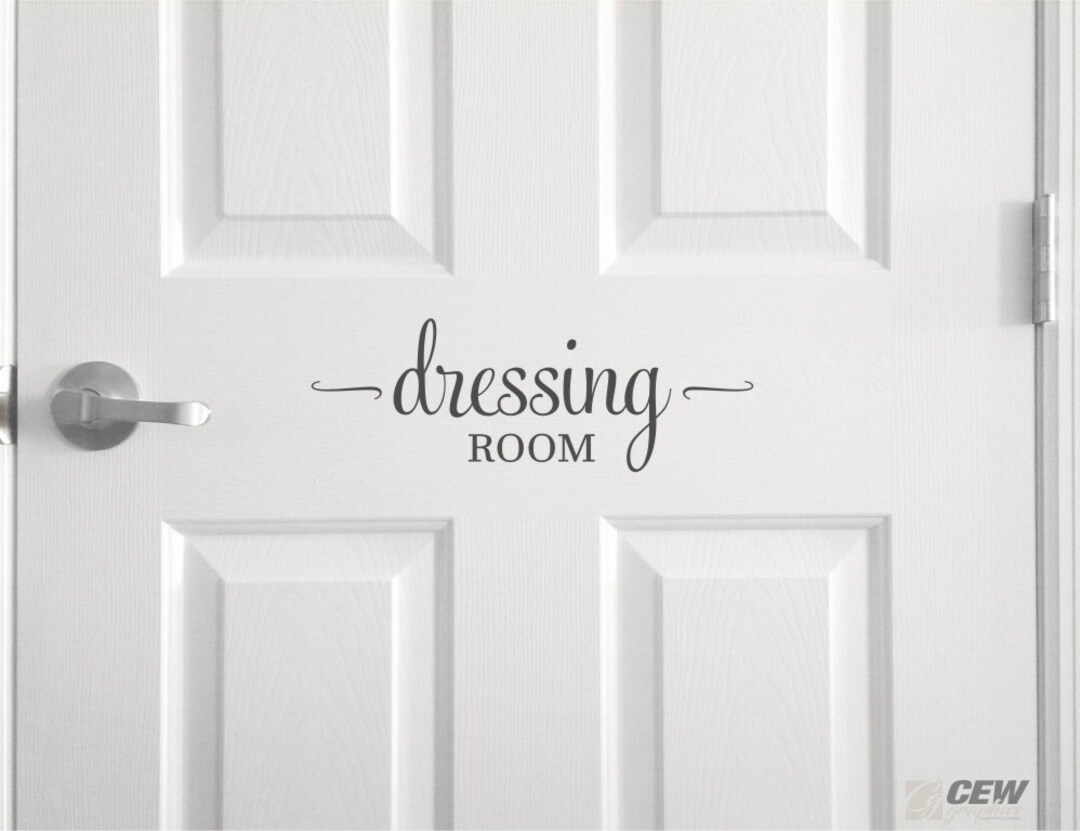 Dressing Room Decal, Fitting Room Sticker, Changing Room Door Sticker