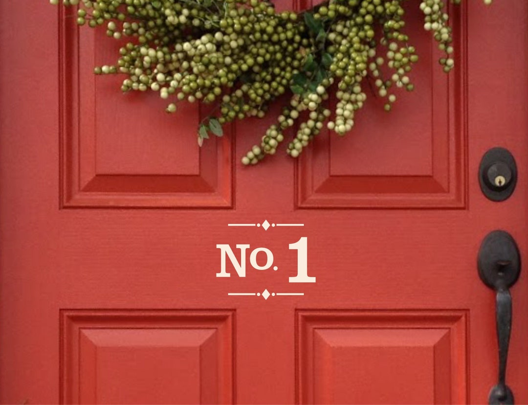 House Number Decal, Door Number Decal Address Sticker for Home