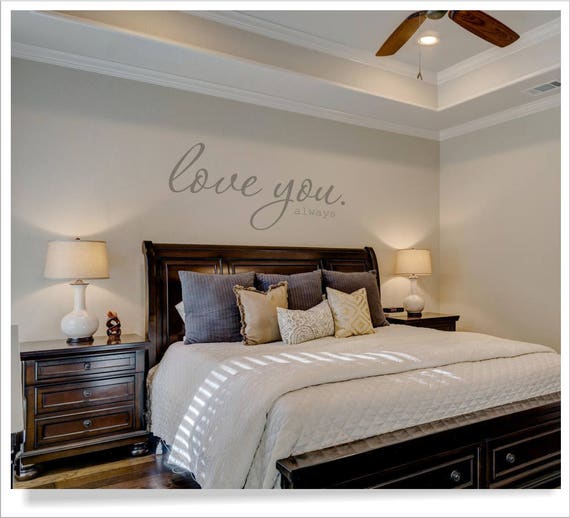 I Love You Wall Decal Husband Wife Bedroom Decor Married Couple Wall Saying Anniversary Gift Family Home Decor Decal Marriage Love Quote