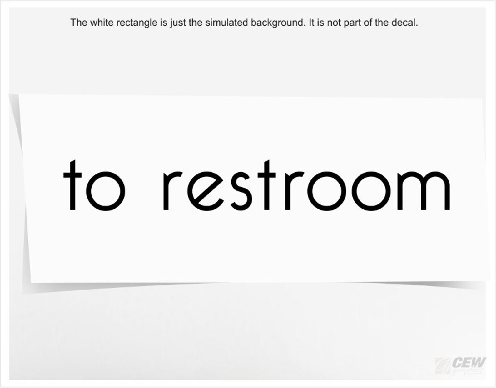 To Restroom Decal Office Bathroom Door Vinyl Decal Etsy