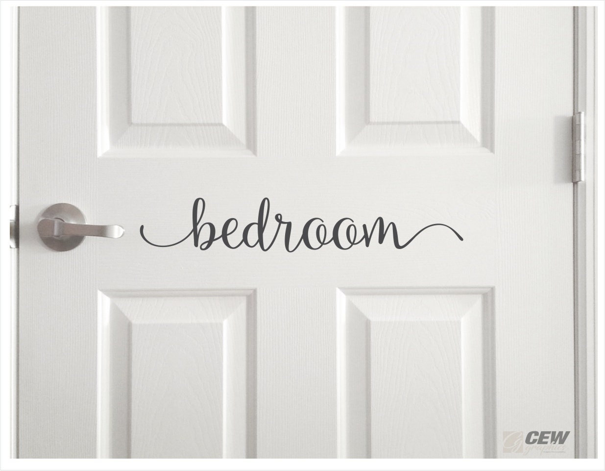 Room Sign Sticker Bedroom Decal, Bed Room Door Vinyl Sign, Rental Room Label Sticker, Air ...