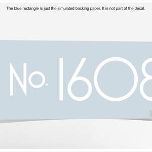 House Number Decal, Street Address # Sticker for Home, Apartment Door ...