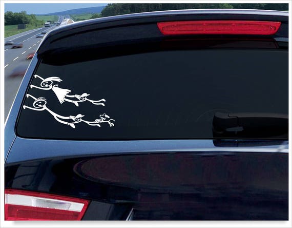 Funny Stick Figure Decal Stick Family Car Humor Cute Family - Etsy