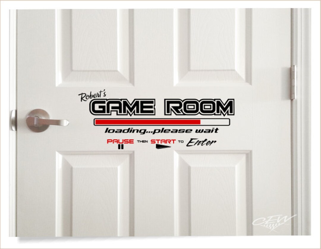Gamer Wall Vinyl Decal, Game Room Decal, Video Game Wall Art