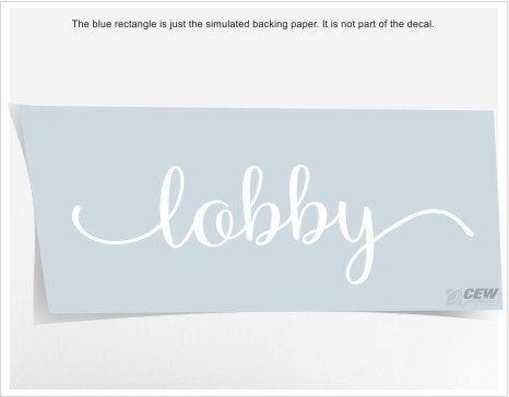 Lobby Decal, Office Lobby Door Vinyl Decal, Entrance Sign for Office ...