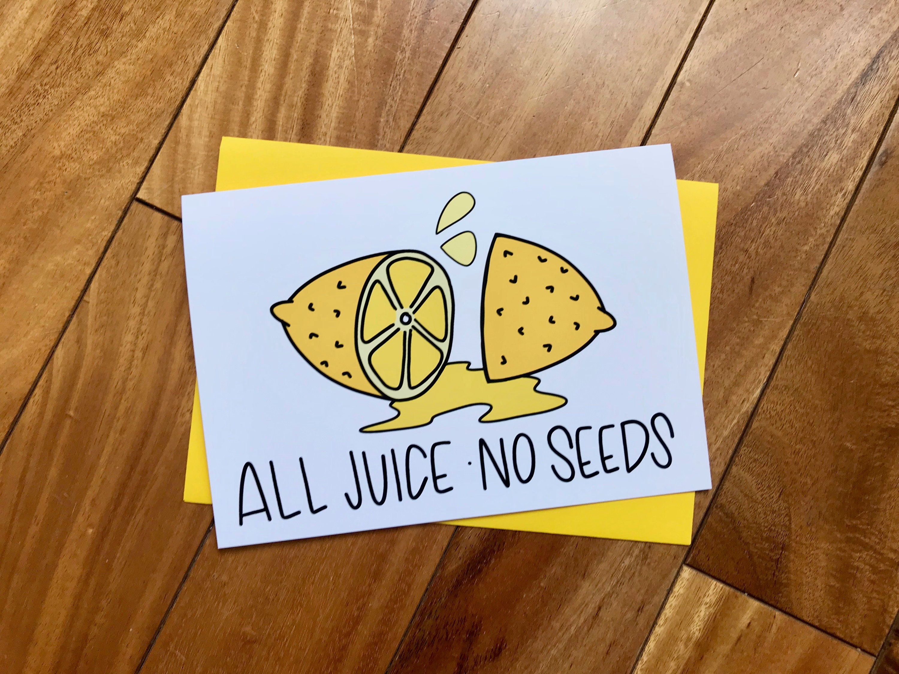 Vasectomy Card All Juice No Seeds by stonedonut design