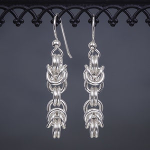 Sterling Silver Byzantine Earrings - Variation #1