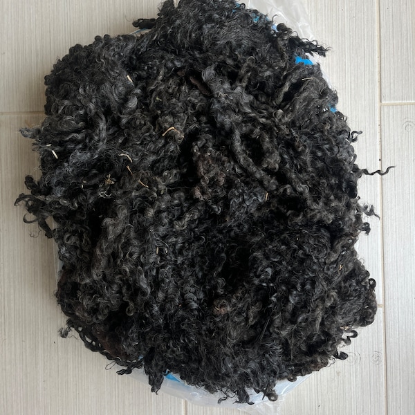 761 Wensleydale Ram Fleece Natural Color Black 6/3/23