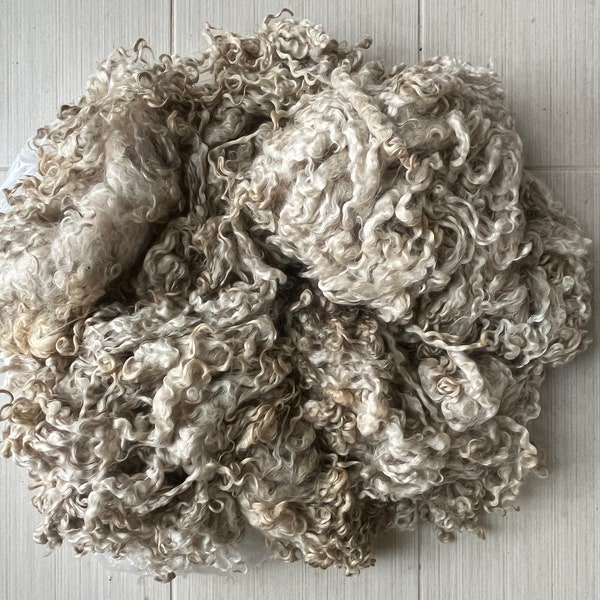 515 VENEZIA Wensleydale Rinsed Fleece Natural Color White 8/26/22