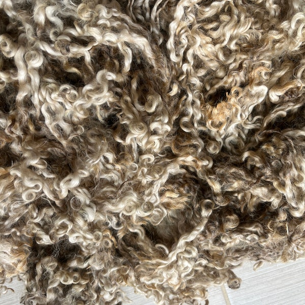 578 Wensleydale Fleece Natural Color White