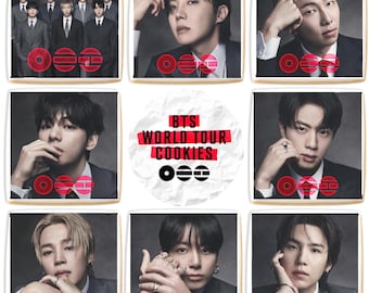 BTS World Tour Arirang printed cookies 1 dozen