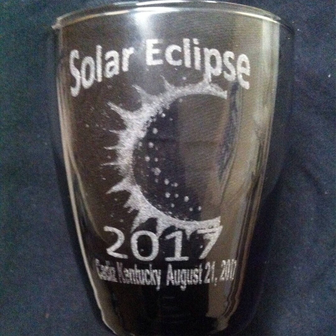Custom Etching Bar Glass Etching Solar Eclipse Nashville Etsy