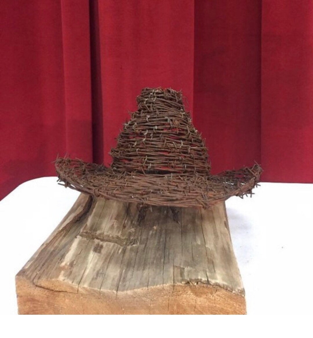 Barbed Wire Hat, Custom Art, World, Expensive, Gallery Art, Fine Art