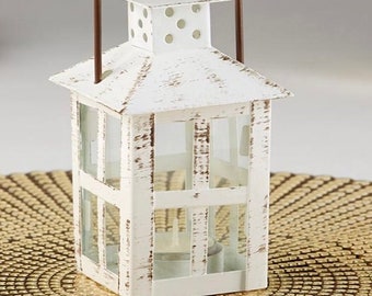 Set of 12 gold metal mini lanterns, wedding favor, golden anniversary, 50th, centerpieces, wedding reception decor, gift