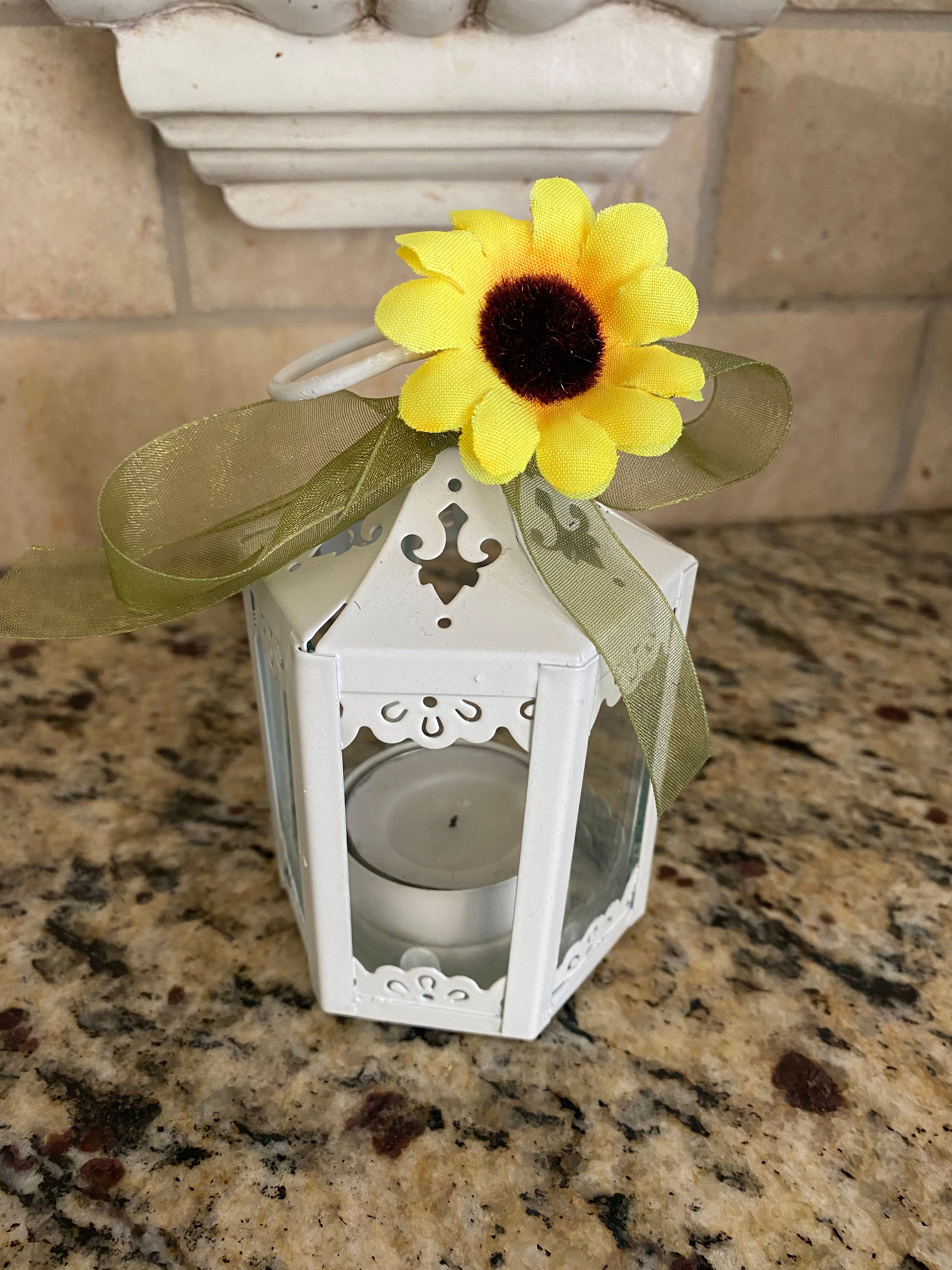 Set of 12 Gold Metal Mini Lanterns Wedding Favor Golden Etsy