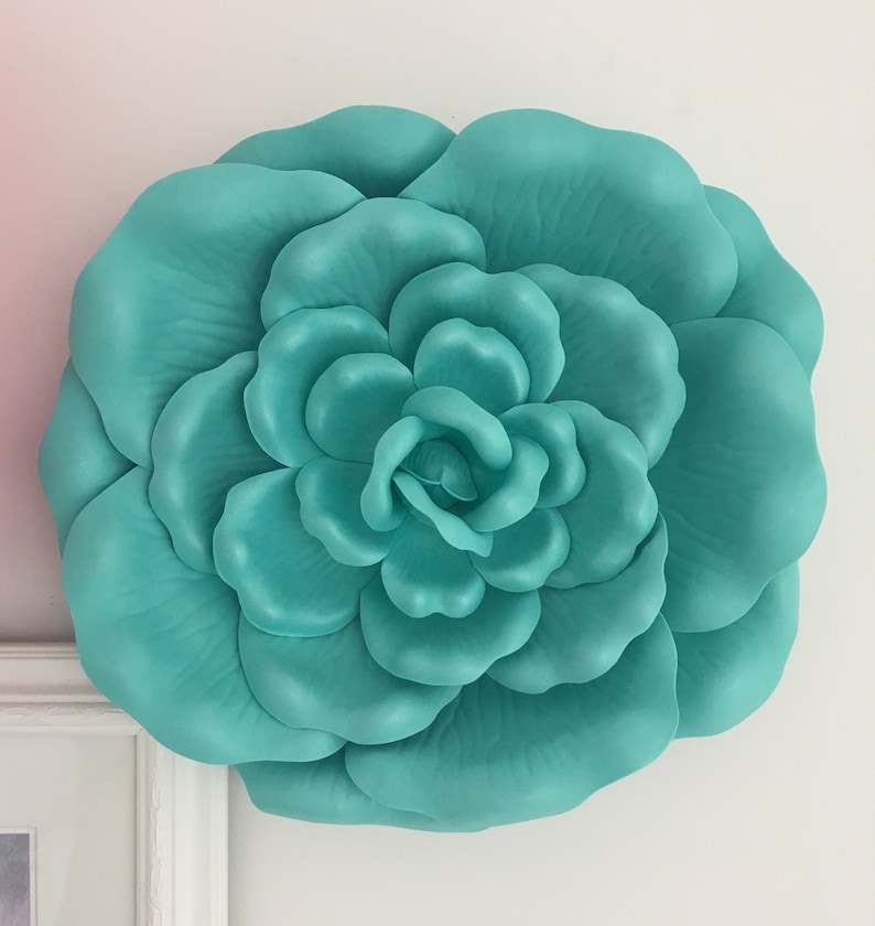 Large Wall Flowers 13 or 15 Decorative 3D Craft Etsy