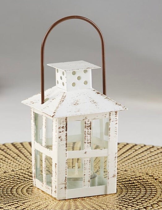 Set of 12 Gold Metal Mini Lanterns Wedding Favor Golden Etsy