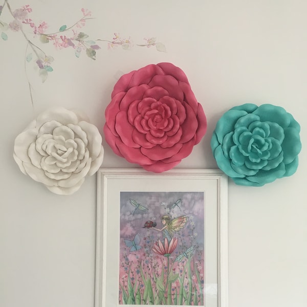 Large Wall Flowers Etsy